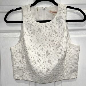 Rebecca Taylor Lace Cropped Top